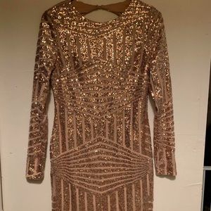 Sequin Gold Dress